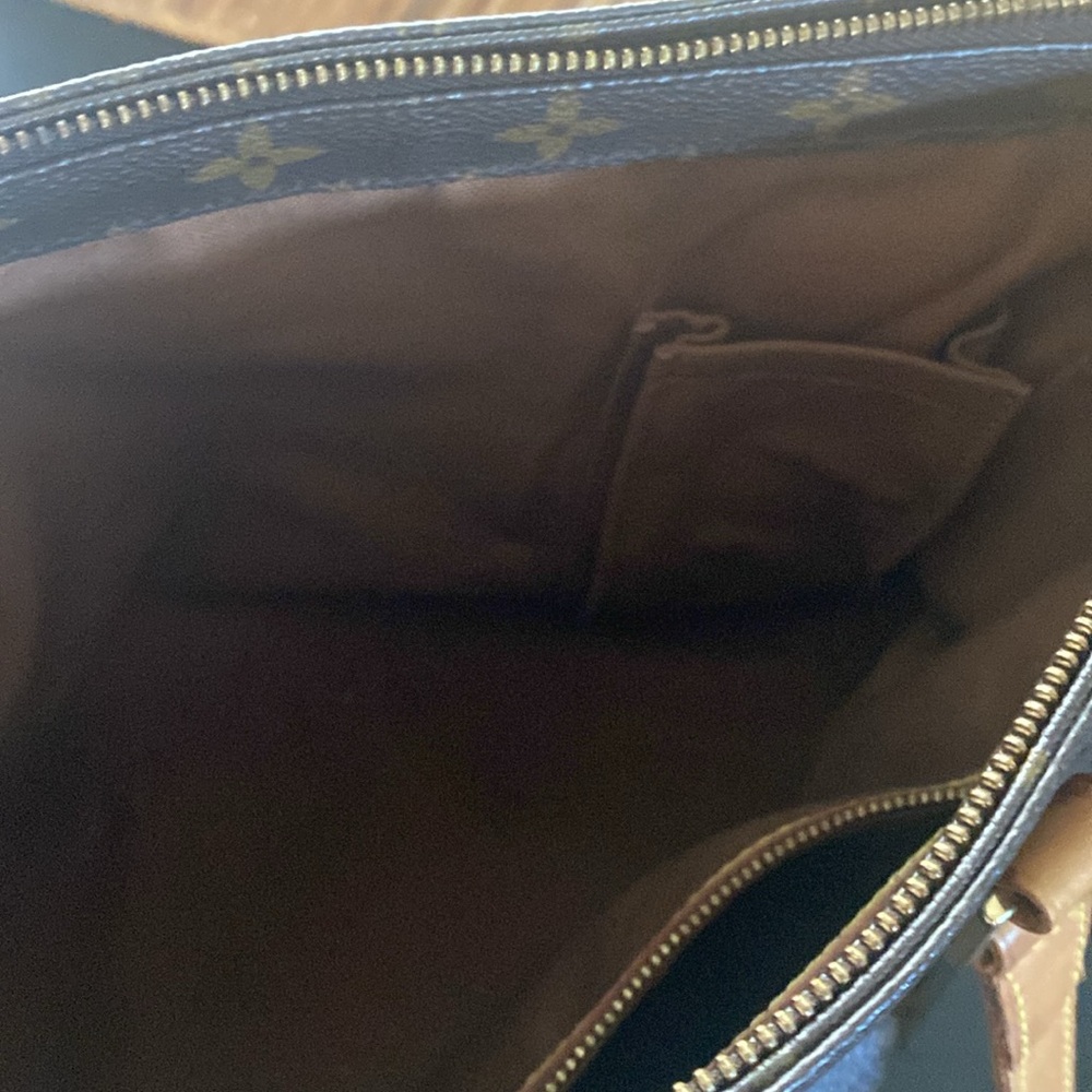 Louis Vuitton Dark Brown Monogram Tote - Picture 10 of 11